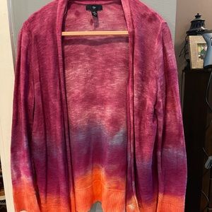 Gap factory cotton cardigan size L gradient dyed